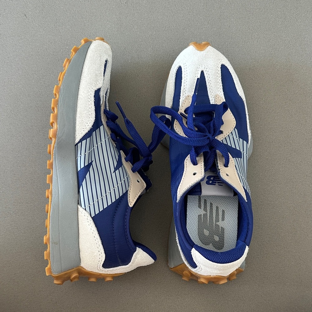 New Balance Blue and White Sneakers